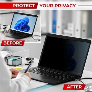 MATTE ANTI-GLARE PRIVACY SCREEN 15.6” 16:9 (344x194mm),M-7007